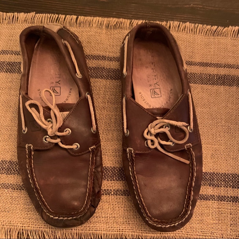 Brown Sperry shoes